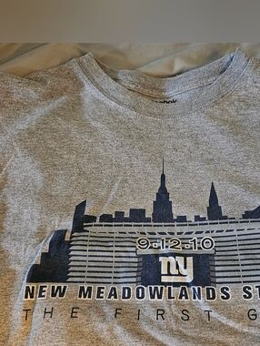 New York Giants First Game At Meadowlands Tee